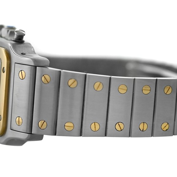 Cartier Santos Galbee 18k Gold Date Watch! Mint! main image 4